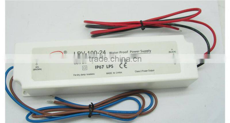 waterproof led driver LPV-100-12 12 volt ac dc constant current led driver