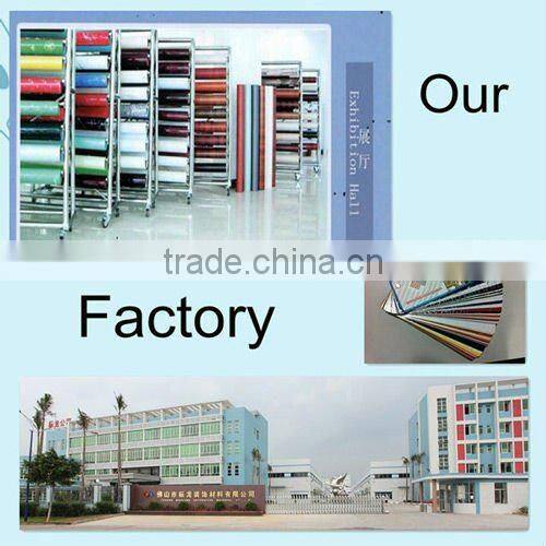 Wood grain deco film for wall