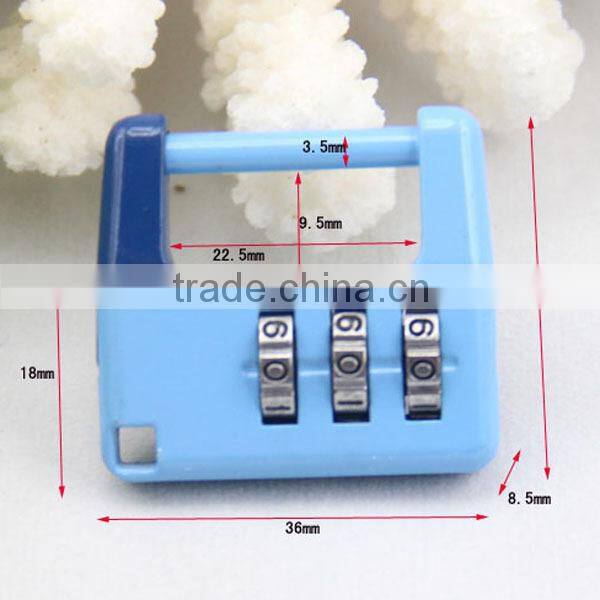 cheap keyless mechanical reset code safety promotional locks for bag