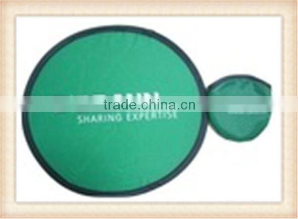Promotional foldup plastic frisbee
