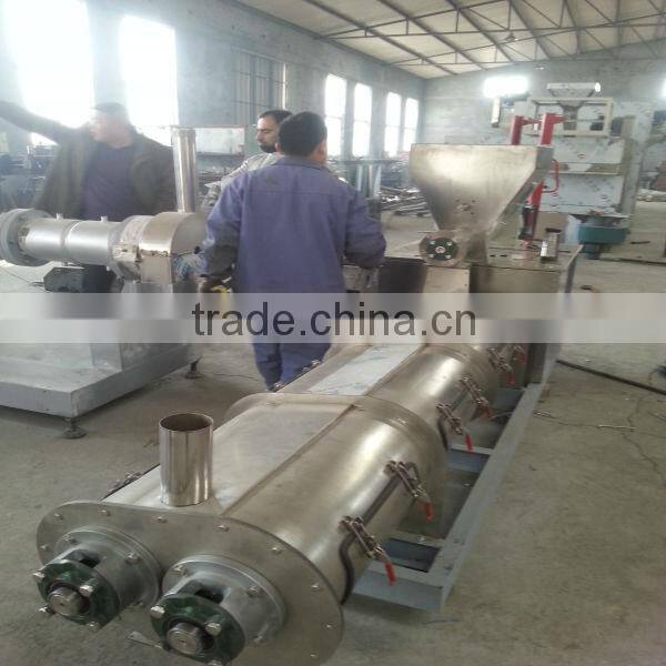 Fish feed twin screw extruder for sale