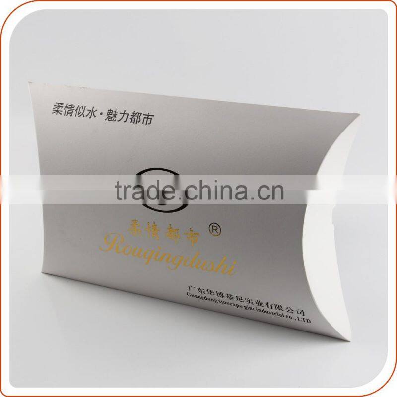 Colorful printing pillow shaped custom cardboard gift lingerie packaging design box