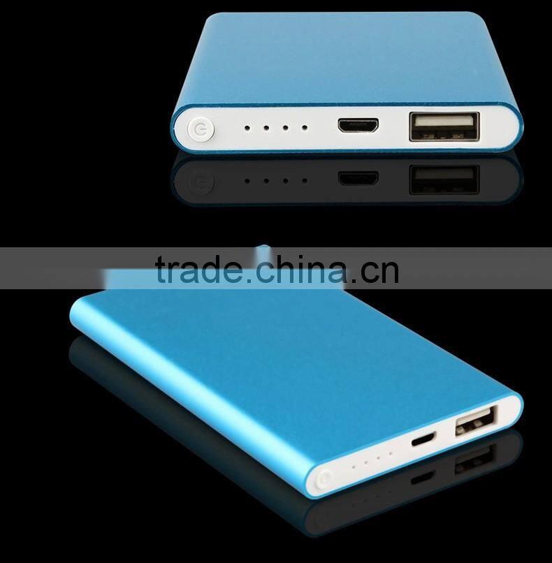 Metal skins 5000mah battery power bank for phone charger high quality powerbank