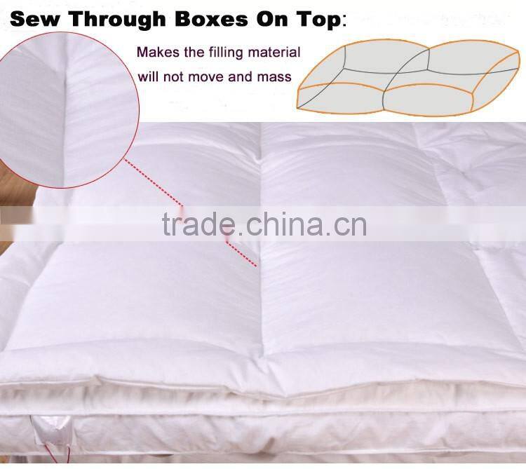 DOWN MATTRESS TOPPER TWO LAYERS DOWN FILLING ON TOP FEATHER FILLING ON BOTTOM QUEEN SIZE