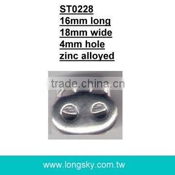 (#ST0225) bell shape zinc alloyed metal cord end stopper