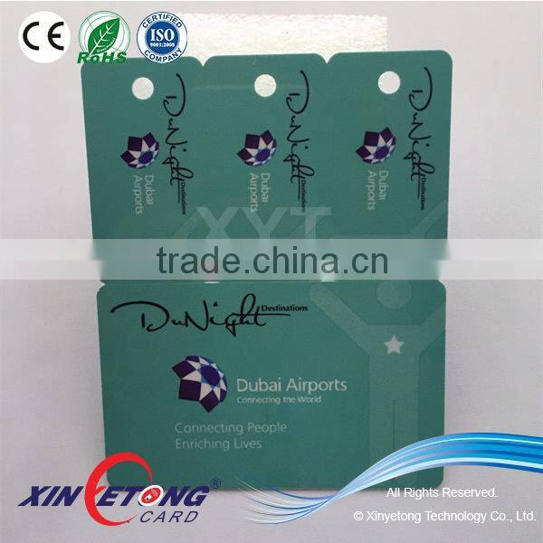 India Market Hot Customized Flight used luggage Tag Combo PVC Cards