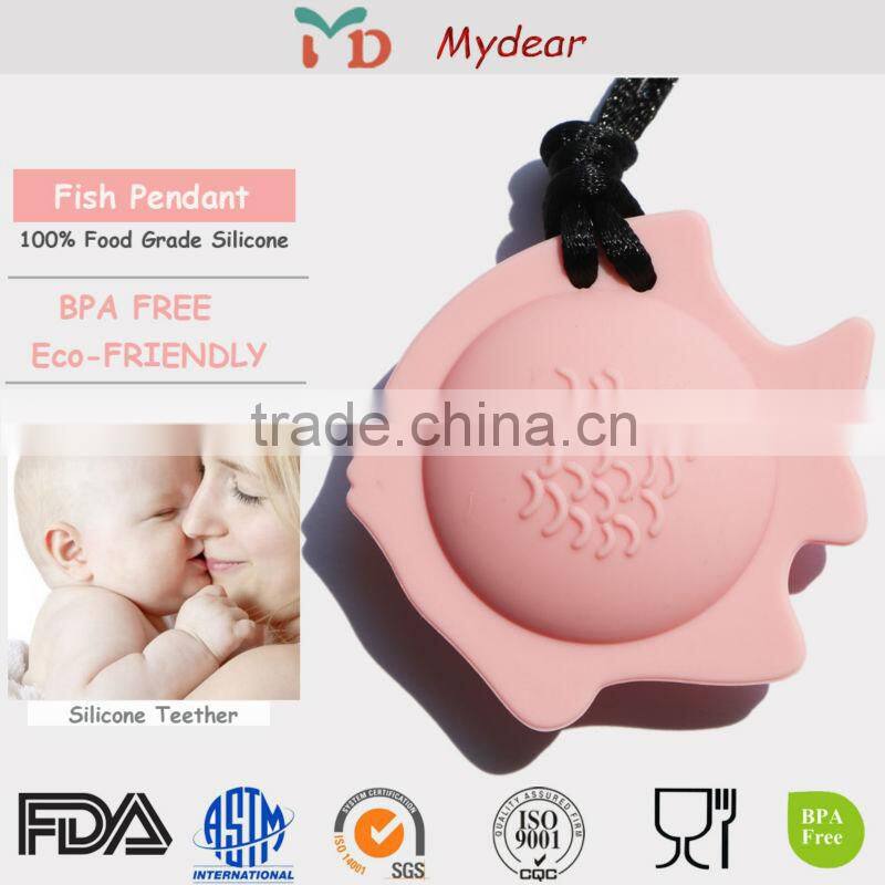 Novelty bpa Food Grade Teeth Toy Silicone Pendant Baby Teething
