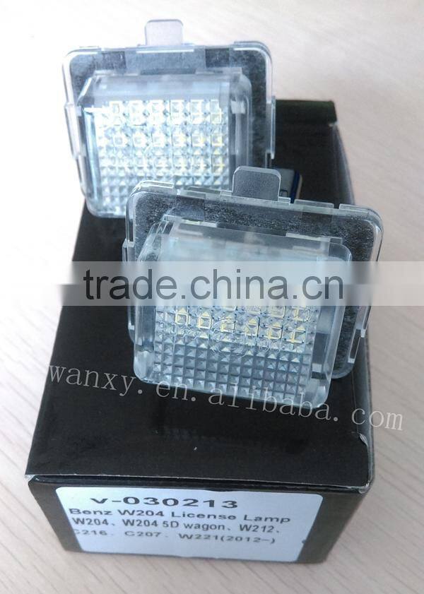 LED License Plate light rear registration plate lamp led car number plate lamp for Mercedes W204/W204 5D/W212/C216/C207/W221