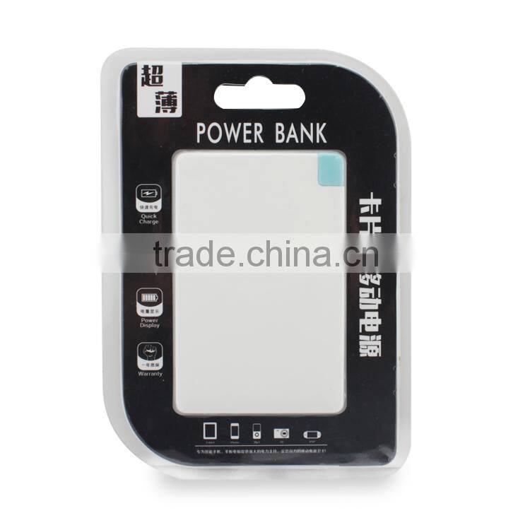 Credit card power bank slim power bank 1800mah