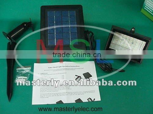 Solar lighting system Lithium battery+ 28LED floodlight+2W solar panel