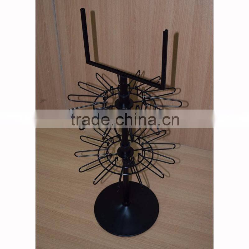 latest design wire key chain display rack with lock system