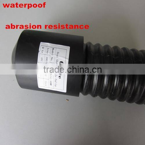 hdpe Shrink steel pipe plastic end cap/ cable top hat with adhesive