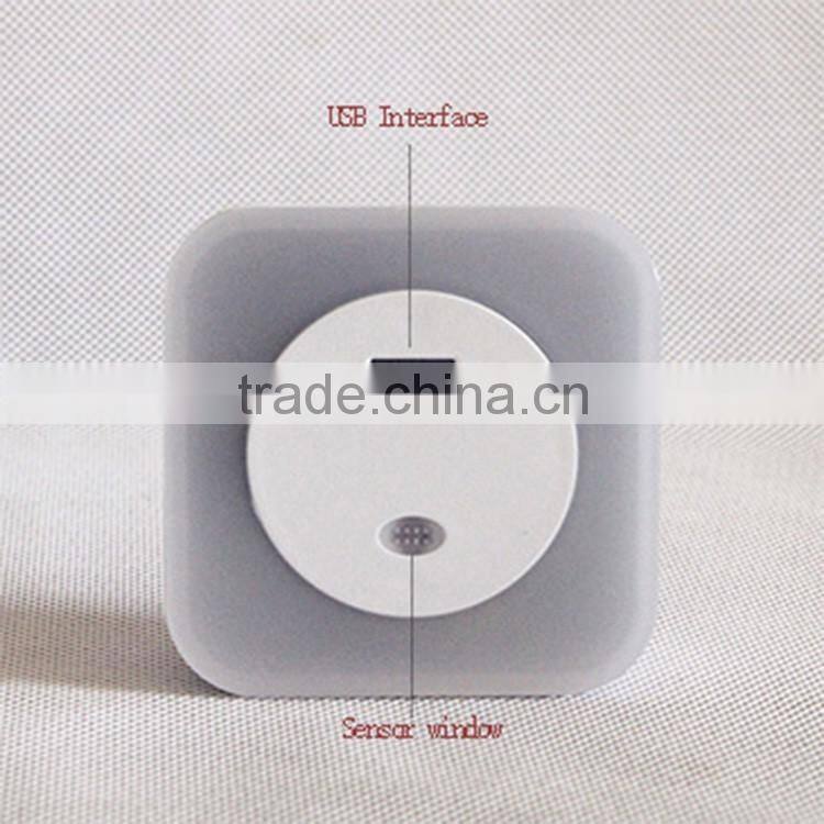 Direct factory supplier led sensor charger night light socket