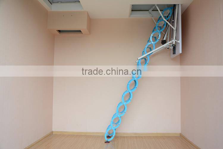 Household aluminum folding retractable stair lift the attic interior padded invisible ladder telescopic ladder
