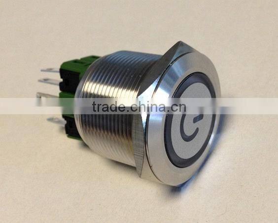 Illuminated Waterproof Push Button Switch L25(Dia.25mm) IP67