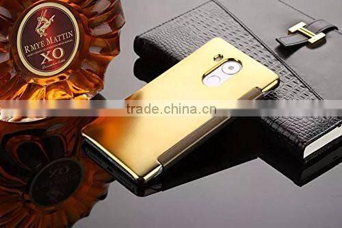 Samco Luxury Electroplated Smart Mirror for Huawei Ascend Mate 8 Flip Leather Cover Case
