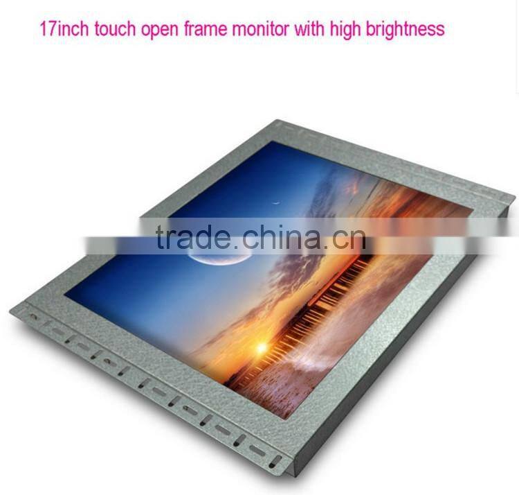 Digital High Resolution 17 inch Infrared Touch Screen Monitor With Windows Android Linux System