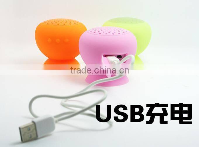 2014 creative wireless portbale mini mushroom waterproof shower speaker