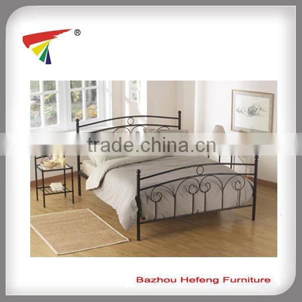 European style metal double bed frame