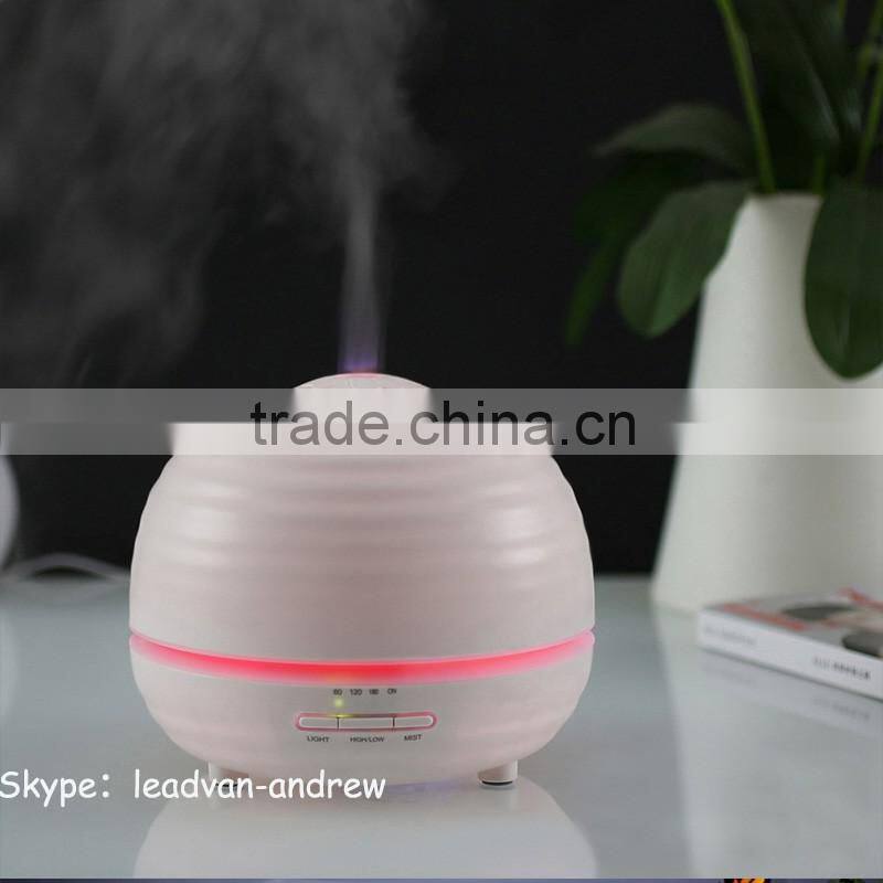 360ml Cool Mist Humidifier Ultrasonic Aroma Essential Oil Diffuser for Office Home Bedroom Living Room Study Yoga Spa