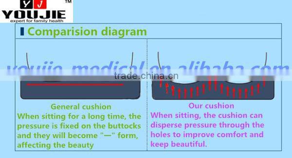 Factory supplier nylon PVC inflatable waterproof seat cushion with pump