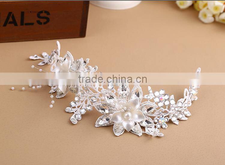 wholesale crystal hair accessories headband, flower hair accessories