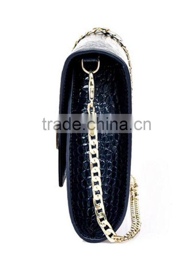 2015 new style fashionable custom luxury leather cluth bag