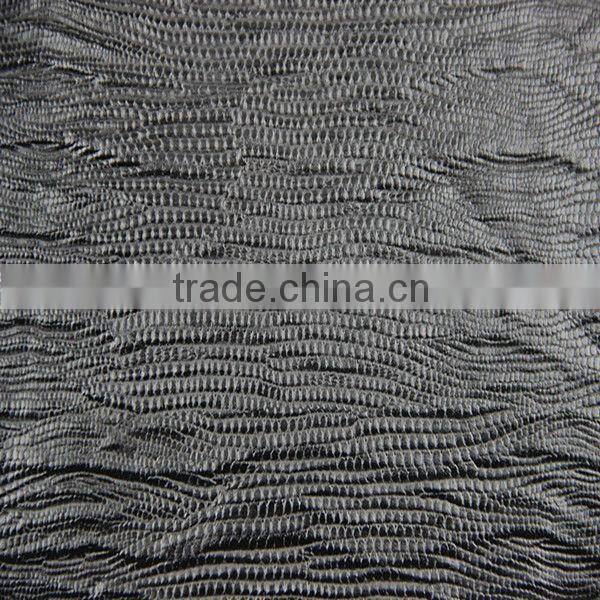 lizard pattern PU synthetic leather used for sofa
