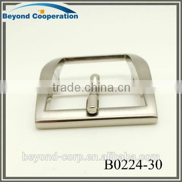 Nickel brushed electronic plating H shape buckle for 30mm leather belt