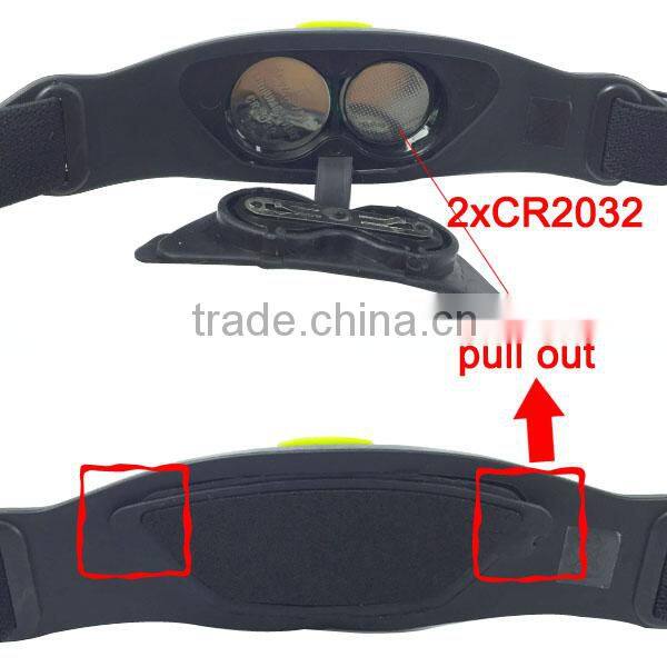 Waterproof Outdoor Camping 2* CR2032 Battery 3 Led led headlamp manufacturers /Led Head Light