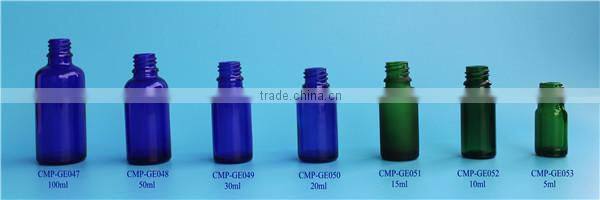 Latest design hot sale essential oil bottle with reducer plug glass bottle
