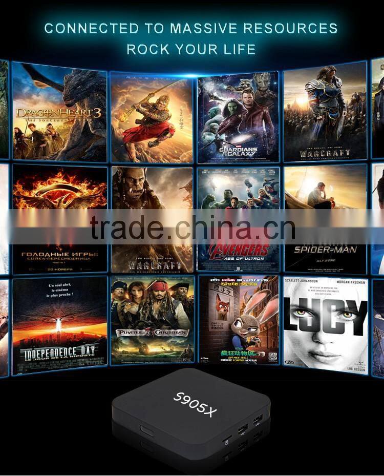 New!! 2016 Kodi 16.1 Amlogic S905X TV Box TX5 2g 8g Quad Core Android 6.0 TV Box HD2.0