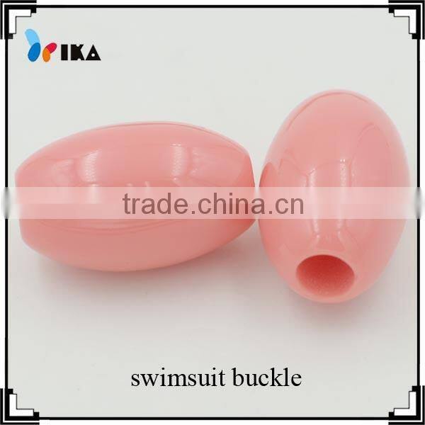 pink oval resin swimsuit buckle for open sexy girl