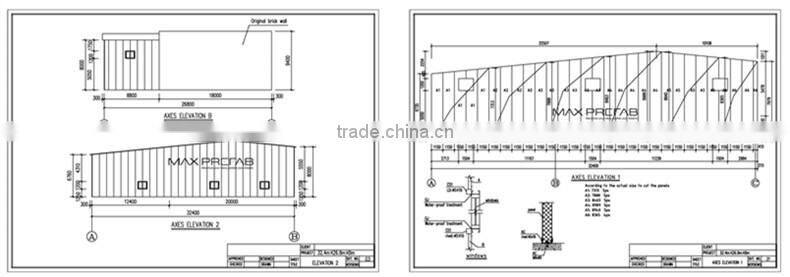 used steel structure prefabricate warehouse