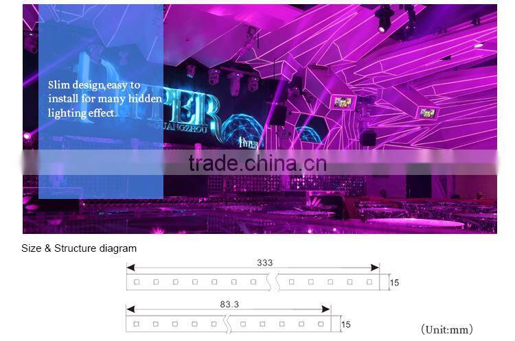 Madrix controlled ceiling/wall bar lighitng LED lighting strip light