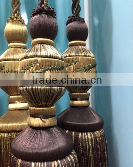 high quality curtain rayon tassel