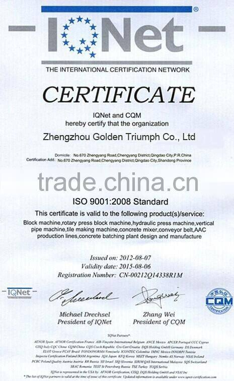 Good quality GTA10-15 block making machine/hot sale block production line