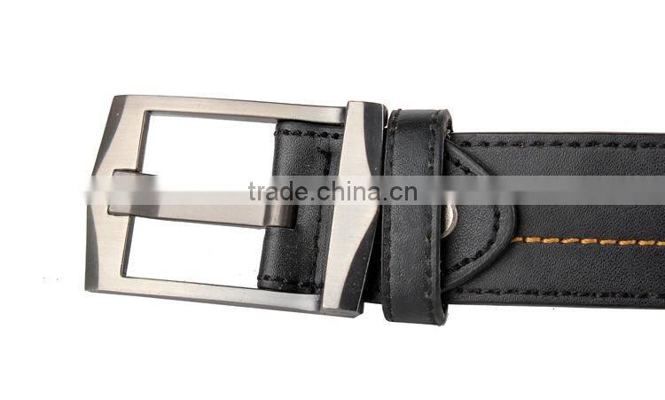 2015 Fashion Double Strip Sewing Mens Pin Buckle Belts
