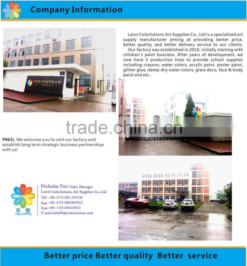2015 colorlution non toxic acrylic paint bulk pack
