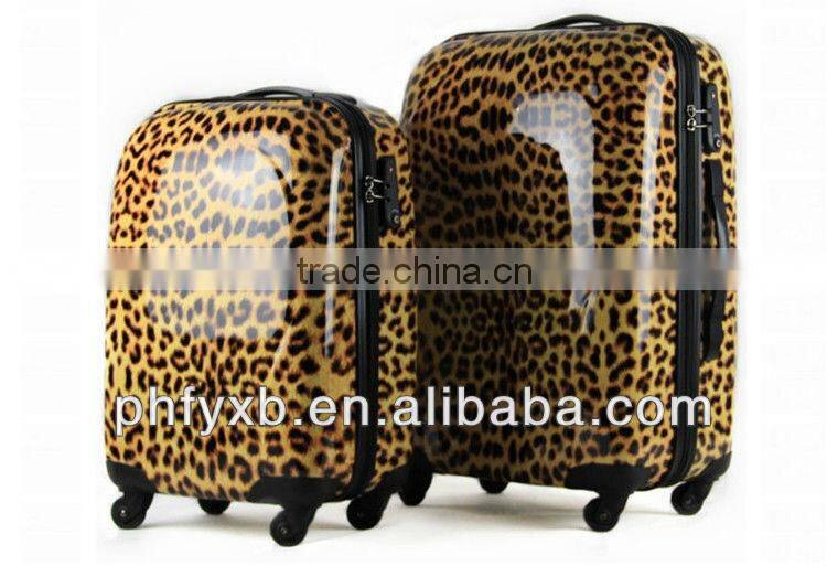 2015 chin factory trolley case 20",24" PC trolley luggage bags with TSA lock and whisper wheels suitcase