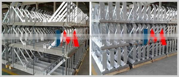 Belt conveyor roller frame 35 degree trough angle