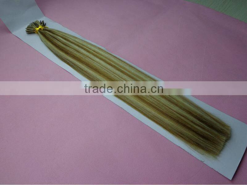Russian Remy Hair Double Drawn I tip Hair Extensions
