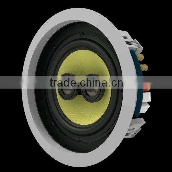 Dual channel indoor 8 inch ceiling speaker