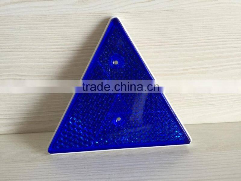 Top sale truck triangle colorful plastic warning reflectors