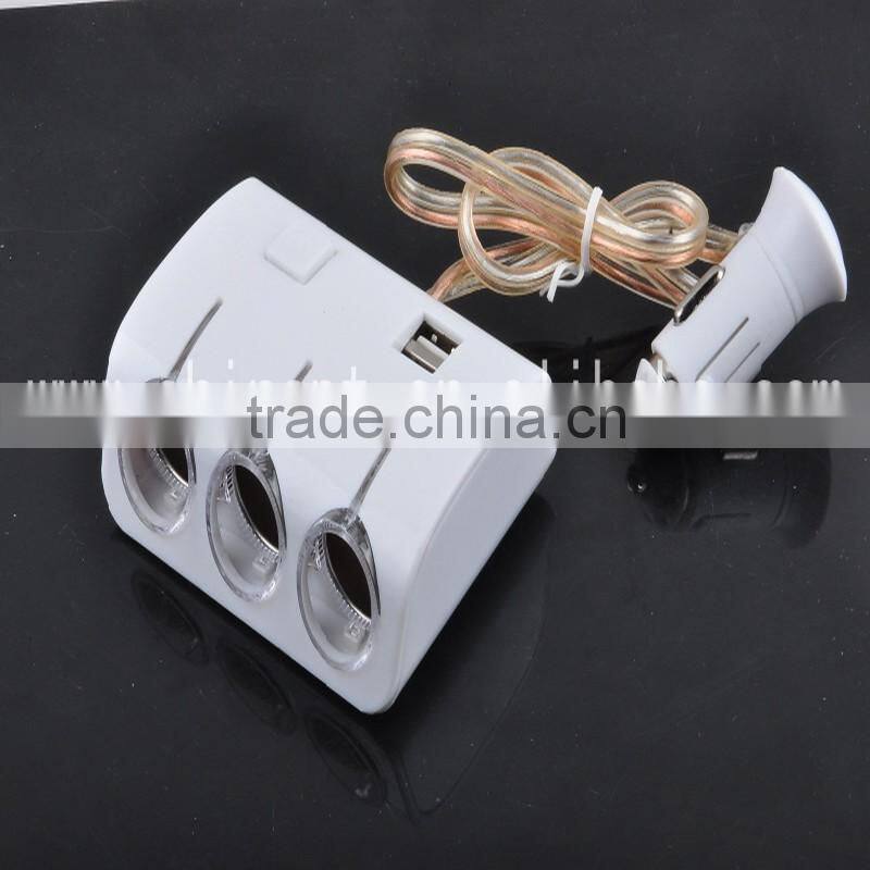 Blue Car Power Adapter Car Cigarette Charger Socket