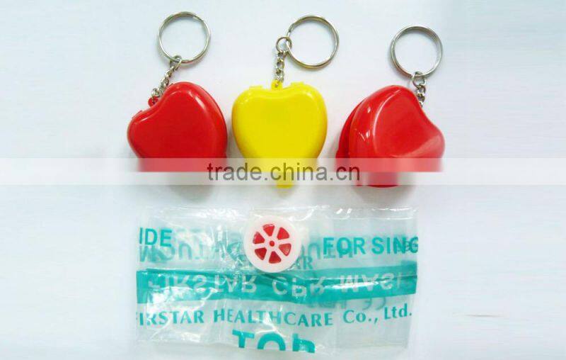 New Arrival Disposable CPR Training Mask, Survival Kit With One-way Valve