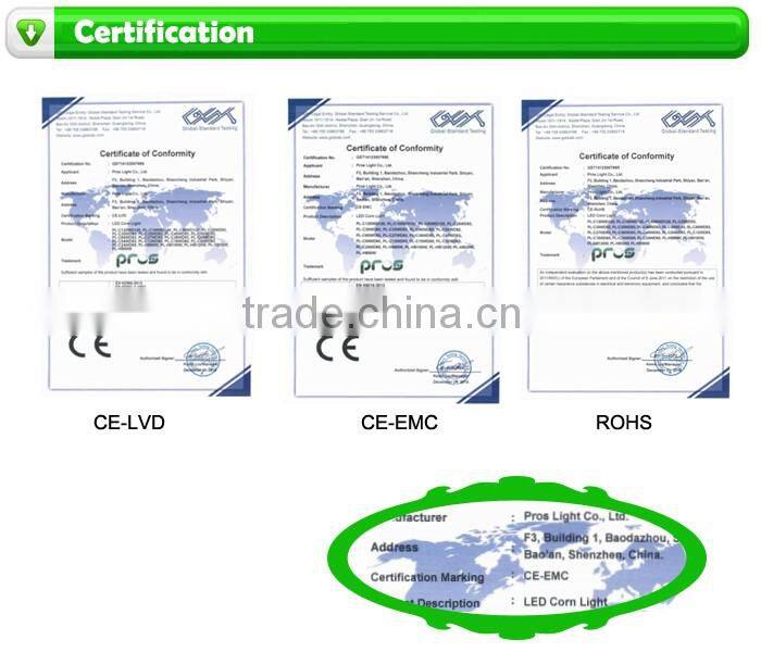 IP64 360 degree led smd light, 36w corn e27 e40 led street light bulb