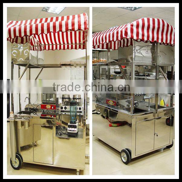 hot dog mobile fast food churros cart truck for crepe maker sale