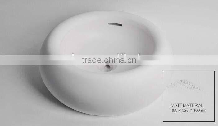 Acrylic solid surface wall hang basin / Acrylic Artificial stone wash basin