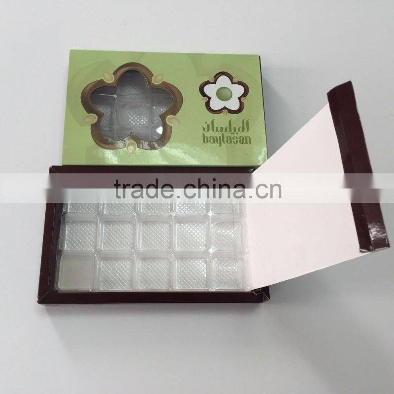 (Hot sale) Custom dessert box, chocolate box, candy box, with a transparent window